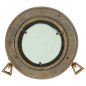 vidaXL Espejo de ojo de buey de pared aluminio y vidrio Ø23 cm