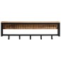 vidaXL Perchero madera maciza de mango rugosa 87x10x27 cm vidaXL Perchero madera maciza de mango rugosa 87x10x27 cm