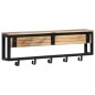 vidaXL Perchero madera maciza de mango rugosa 87x10x27 cm vidaXL Perchero madera maciza de mango rugosa 87x10x27 cm