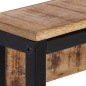 vidaXL Perchero madera maciza de mango rugosa 87x10x27 cm vidaXL Perchero madera maciza de mango rugosa 87x10x27 cm