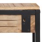 vidaXL Perchero madera maciza de mango rugosa 87x10x27 cm vidaXL Perchero madera maciza de mango rugosa 87x10x27 cm