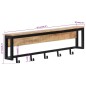 vidaXL Perchero madera maciza de mango rugosa 87x10x27 cm vidaXL Perchero madera maciza de mango rugosa 87x10x27 cm