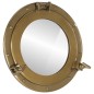 vidaXL Espejo de ojo de buey de pared aluminio y vidrio Ø38 cm vidaXL Espejo de ojo de buey de pared aluminio y vidrio Ø38 cm