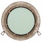 vidaXL Espejo de ojo de buey de pared aluminio y vidrio Ø50 cm vidaXL Espejo de ojo de buey de pared aluminio y vidrio Ø50 cm