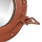 vidaXL Espejo de ojo de buey de pared aluminio y vidrio Ø50 cm vidaXL Espejo de ojo de buey de pared aluminio y vidrio Ø50 cm