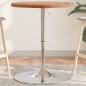vidaXL Mesa alta de madera maciza de haya Ø60x90,5 cm