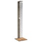 vidaXL Ducha de exterior ratán PE y madera acacia gris 50x55x224 cm