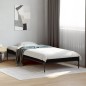 vidaXL Estructura de cama madera de ingeniería y metal negra 90x190 cm vidaXL Estructura de cama madera de ingeniería y metal negra 90x190 cm