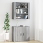 vidaXL Aparador alto de madera contrachapada gris Sonoma vidaXL Aparador alto de madera contrachapada gris Sonoma