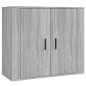 vidaXL Aparador alto de madera contrachapada gris Sonoma vidaXL Aparador alto de madera contrachapada gris Sonoma