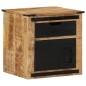 vidaXL Mesita de noche madera maciza de mango 40x40x45 cm vidaXL Mesita de noche madera maciza de mango 40x40x45 cm