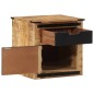 vidaXL Mesita de noche madera maciza de mango 40x40x45 cm vidaXL Mesita de noche madera maciza de mango 40x40x45 cm