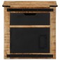 vidaXL Mesita de noche madera maciza de mango 40x40x45 cm vidaXL Mesita de noche madera maciza de mango 40x40x45 cm
