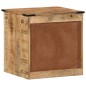 vidaXL Mesita de noche madera maciza de mango 40x40x45 cm vidaXL Mesita de noche madera maciza de mango 40x40x45 cm