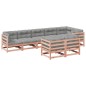 vidaXL Set de sofás jardín 8 pzas con cojines madera de abeto Douglas vidaXL Set de sofás jardín 8 pzas con cojines madera de abeto Douglas