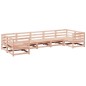 vidaXL Juego de sofás de jardín 7 pzas madera maciza de abeto Douglas vidaXL Juego de sofás de jardín 7 pzas madera maciza de abeto Douglas