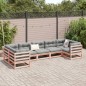 vidaXL Juego de sofás de jardín 7 pzas madera maciza de abeto Douglas vidaXL Juego de sofás de jardín 7 pzas madera maciza de abeto Douglas