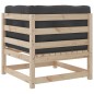vidaXL Juego de sofás de jardín 8 pzas con conjines madera maciza pino vidaXL Juego de sofás de jardín 8 pzas con conjines madera maciza pino