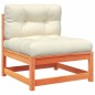 vidaXL Set de sofás jardín 9 pzas con cojines madera pino marrón cera vidaXL Set de sofás jardín 9 pzas con cojines madera pino marrón cera