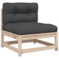 vidaXL Juego de sofás de jardín 9 pzas con cojines madera maciza pino vidaXL Juego de sofás de jardín 9 pzas con cojines madera maciza pino