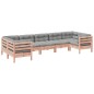 vidaXL Set de sofás jardín 7 pzas con cojines madera abeto Douglas vidaXL Set de sofás jardín 7 pzas con cojines madera abeto Douglas