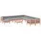 vidaXL Set de sofás jardín 12 pzas con cojines madera de abeto Douglas vidaXL Set de sofás jardín 12 pzas con cojines madera de abeto Douglas