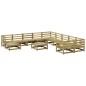 vidaXL Juego de sofás de jardín 12 pzas madera de pino impregnada vidaXL Juego de sofás de jardín 12 pzas madera de pino impregnada