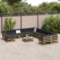 vidaXL Juego de sofás de jardín 12 pzas madera de pino impregnada vidaXL Juego de sofás de jardín 12 pzas madera de pino impregnada