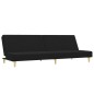 vidaXL Juego de sofás 2 piezas tela negro vidaXL Juego de sofás 2 piezas tela negro