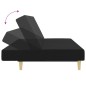 vidaXL Juego de sofás 2 piezas tela negro vidaXL Juego de sofás 2 piezas tela negro