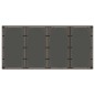 vidaXL Mesa de jardín superficie de vidrio ratán PE marrón 190x90x75cm vidaXL Mesa de jardín superficie de vidrio ratán PE marrón 190x90x75cm