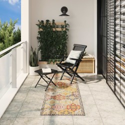 vidaXL Alfombra de interior/exterior diseño vintage ARBIZU 80x250 cm