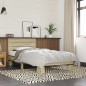 vidaXL Estructura cama madera ingeniería metal roble Sonoma 75x190 cm