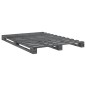 vidaXL Estructura de cama con cabecero madera pino gris 160x200 cm vidaXL Estructura de cama con cabecero madera pino gris 160x200 cm