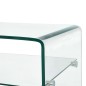 vidaXL Mesa de centro de vidrio templado transparente 98x45x31 cm vidaXL Mesa de centro de vidrio templado transparente 98x45x31 cm