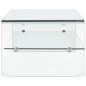 vidaXL Mesa de centro de vidrio templado transparente 98x45x31 cm vidaXL Mesa de centro de vidrio templado transparente 98x45x31 cm