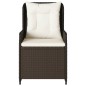 vidaXL Sillones reclinables de jardín 2 uds ratán sintético marrón vidaXL Sillones reclinables de jardín 2 uds ratán sintético marrón