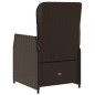 vidaXL Sillones reclinables de jardín 2 uds ratán sintético marrón vidaXL Sillones reclinables de jardín 2 uds ratán sintético marrón