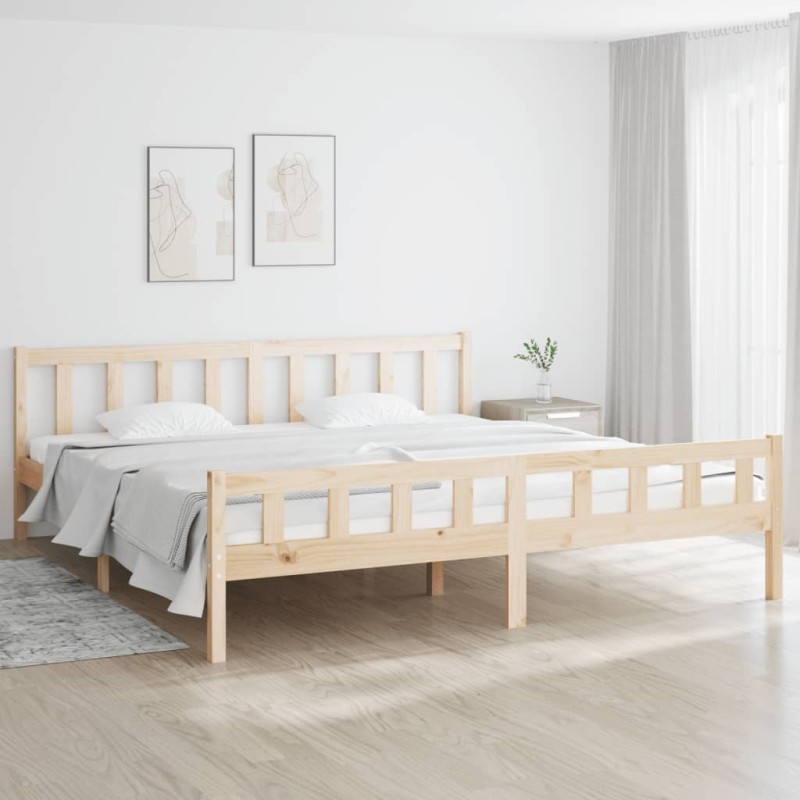 vidaXL Estructura de cama madera maciza 180x200 cm vidaXL Estructura de cama madera maciza 180x200 cm