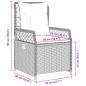 vidaXL Sillones reclinables de jardín 2 uds ratán sintético beige vidaXL Sillones reclinables de jardín 2 uds ratán sintético beige