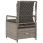 vidaXL Sillones reclinables de jardín 2 uds ratán sintético gris claro vidaXL Sillones reclinables de jardín 2 uds ratán sintético gris claro