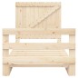 vidaXL Estructura de cama con cabecero madera maciza pino 100x200 cm vidaXL Estructura de cama con cabecero madera maciza pino 100x200 cm