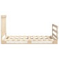 vidaXL Estructura de cama con cabecero madera maciza pino 100x200 cm vidaXL Estructura de cama con cabecero madera maciza pino 100x200 cm