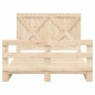 vidaXL Estructura de cama con cabecero madera maciza pino 140x200 cm vidaXL Estructura de cama con cabecero madera maciza pino 140x200 cm