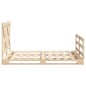vidaXL Estructura de cama con cabecero madera maciza pino 140x200 cm vidaXL Estructura de cama con cabecero madera maciza pino 140x200 cm