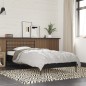 vidaXL Estructura de cama madera de ingeniería y metal negra 90x190 cm vidaXL Estructura de cama madera de ingeniería y metal negra 90x190 cm