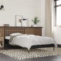 vidaXL Estructura de cama madera de ingeniería y metal negro 90x200 cm vidaXL Estructura de cama madera de ingeniería y metal negro 90x200 cm