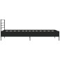 vidaXL Estructura de cama madera de ingeniería y metal negro 90x200 cm vidaXL Estructura de cama madera de ingeniería y metal negro 90x200 cm