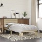 vidaXL Estructura cama madera ingeniería metal roble Sonoma 90x200 cm vidaXL Estructura cama madera ingeniería metal roble Sonoma 90x200 cm