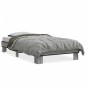vidaXL Estructura cama madera ingeniería metal gris Sonoma 100x200 cm vidaXL Estructura cama madera ingeniería metal gris Sonoma 100x200 cm